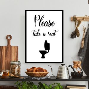 Please take a seat, αφίσα, κάδρο