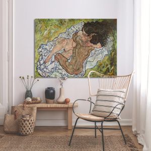 Canvas print The embrace, Schiele Egon 2