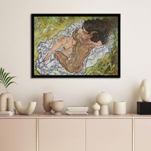 The embrace, Schiele Egon, αφίσα, κάδρο