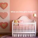 Kids wall stickers What are little girls made of ?