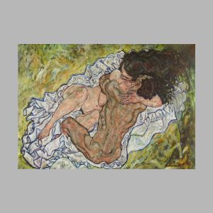 The embrace, Schiele Egon, αφίσα, κάδρο 2