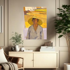 Canvas print Straw hat, Litras 2