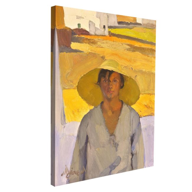 Canvas print Straw hat, Litras