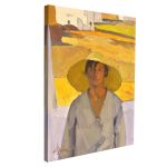 Canvas print Straw hat, Litras