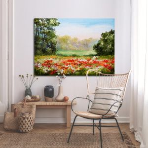Canvas print Poppies, Poppy field 2