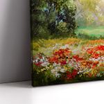 Πίνακας σε καμβά Παπαρούνες, Poppy field