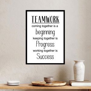 Poster Teamwork quote