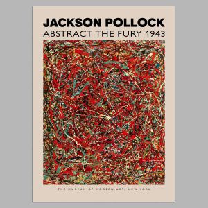 Αφίσα Έκθεσης Pollock, The fury 1943, αφίσα, κάδρο 2
