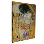 Canvas print The kiss, close up, Klimt Gustav