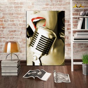 Πίνακας σε καμβά Τραγουδίστρια, Singer