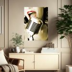 Πίνακας σε καμβά Τραγουδίστρια, Singer