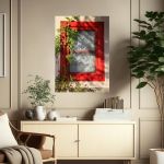 Canvas print Red window