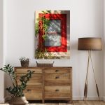 Canvas print Red window