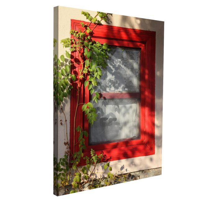 Canvas print Red window