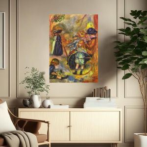 Canvas print In the garden of Luxembourg, Renoir Pierre-Augus 2