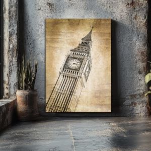 Canvas print London, Big Ben vintage