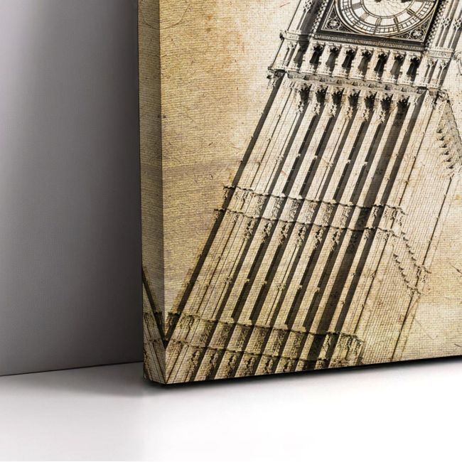 Πίνακας σε καμβά Λονδίνο, Big Ben vintage