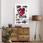 Canvas print Love rocks