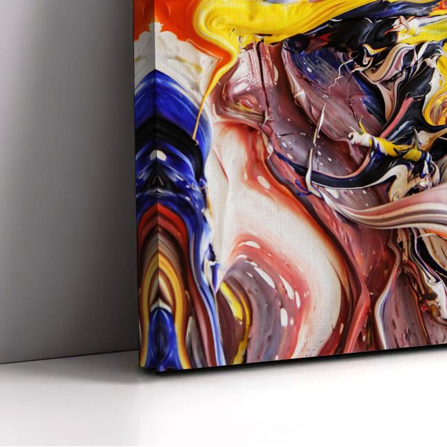 Canvas print Close up of an oil painting