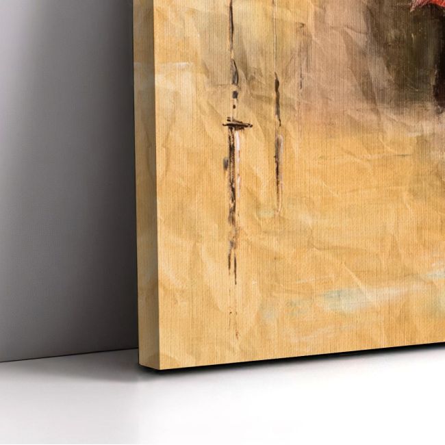 Canvas print Under the umbrella