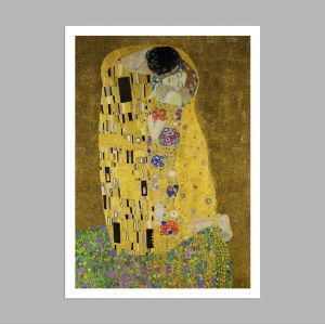 The kiss (portrait), Klimt Gustav, αφίσα, κάδρο 2