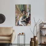 Canvas print Young girls at the piano, Renoir