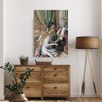 Canvas print Young girls at the piano, Renoir