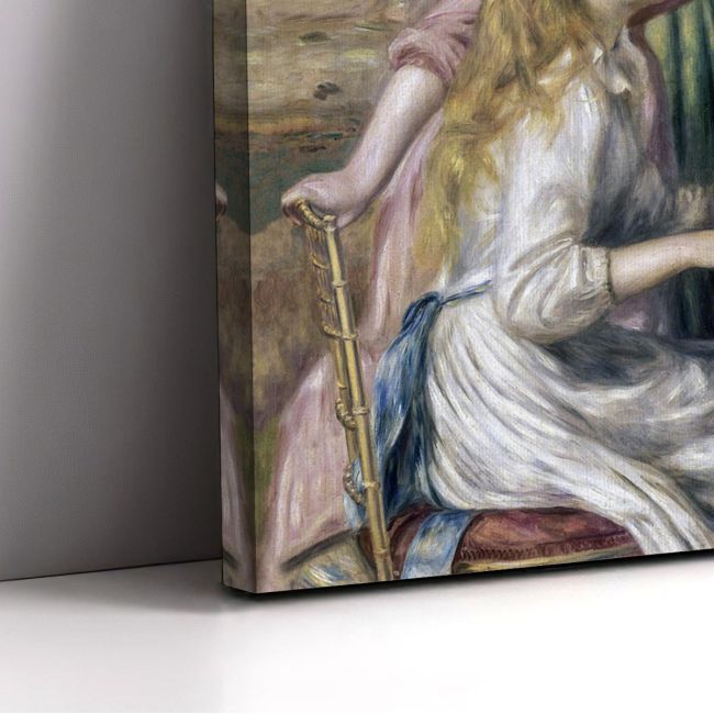 Πίνακας ζωγραφικής Young girls at the piano, Renoir
