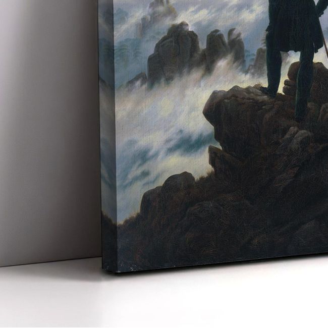 Canvas print The wanderer above the sea of fog, Friedrich Caspar David