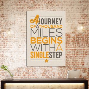 Canvas print A journey of a thousand miles