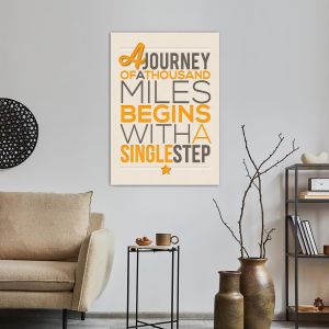 Canvas print A journey of a thousand miles 2