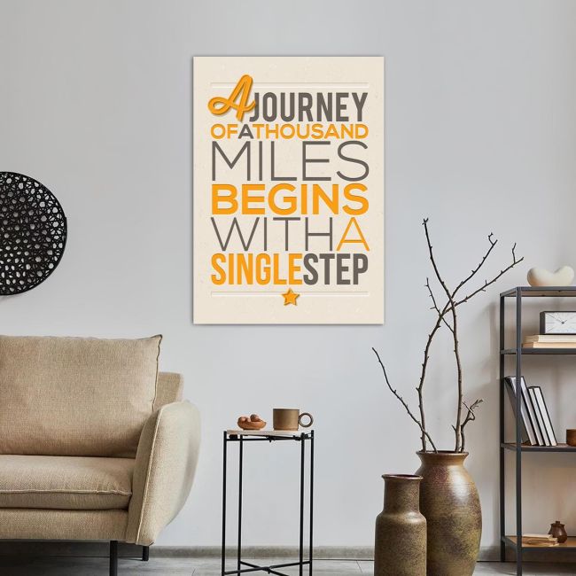 Πίνακας σε καμβά A journey of a thousand miles
