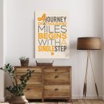 Πίνακας σε καμβά A journey of a thousand miles