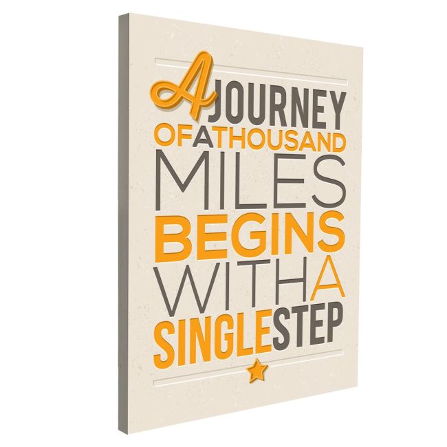 Πίνακας σε καμβά A journey of a thousand miles