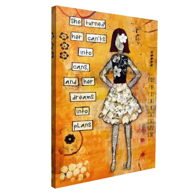 Canvas print Dreams into plans