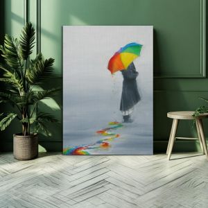 Πίνακας σε καμβά Color of the rain