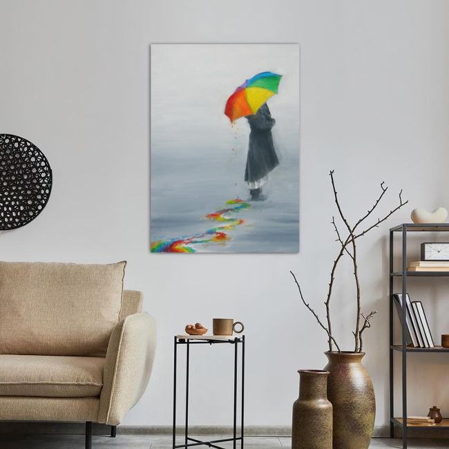 Canvas print Color of the rain
