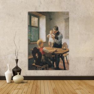 Canvas print First steps, grandfather, Iakovidis
