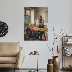 Canvas print First steps, grandfather, Iakovidis 2