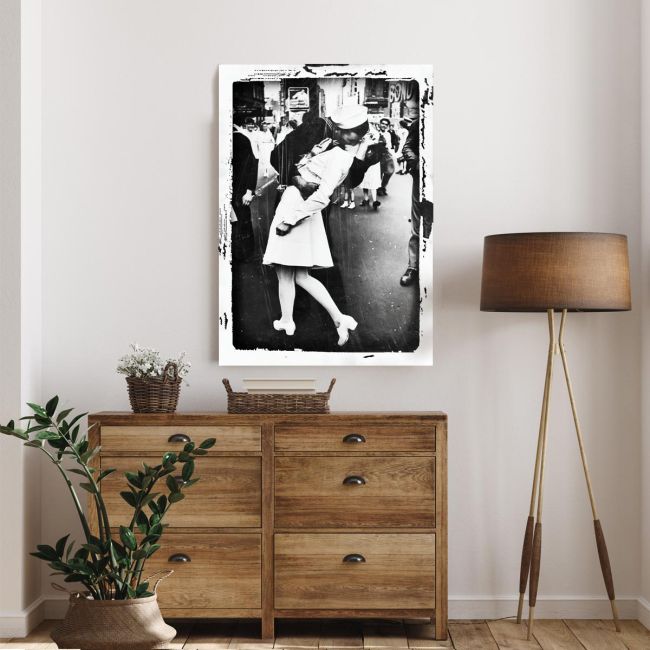 Canvas print The kiss in Times Square