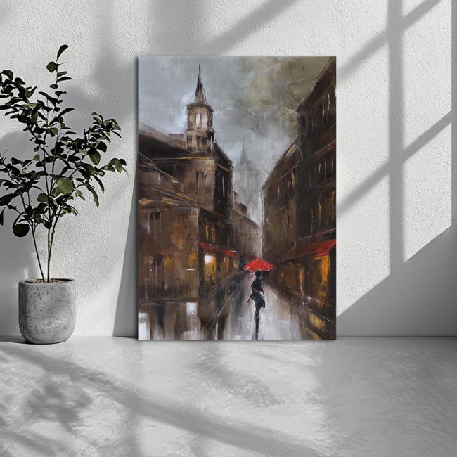 Canvas print Lonely walk