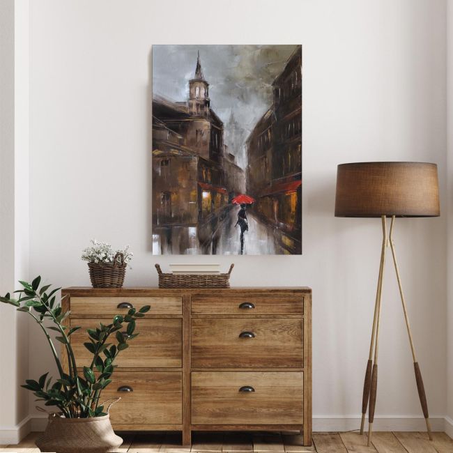 Canvas print Lonely walk