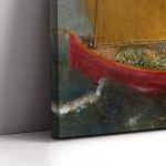 Canvas print The yellow sail, Redon Odilon