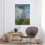 Canvas print Woman with a parasol, Monet