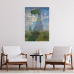 Πίνακας ζωγραφικής Woman with a parasol, Monet