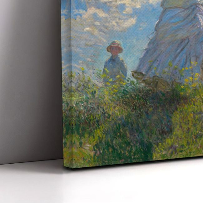 Πίνακας ζωγραφικής Woman with a parasol, Monet