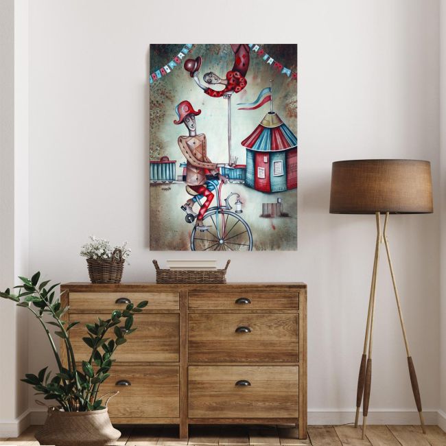 Canvas print Acrobatic performers