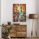 Canvas print Medieval doctor