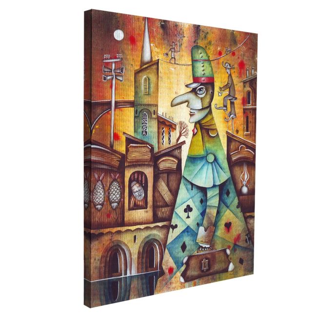 Canvas print Medieval doctor