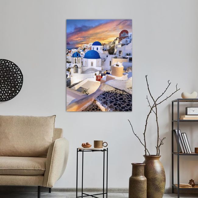 Canvas print Village de Oia